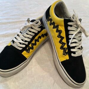 COPY Charlie Brown Vans Peanuts Sneakers Size Men’s 8.5 Women’s 10